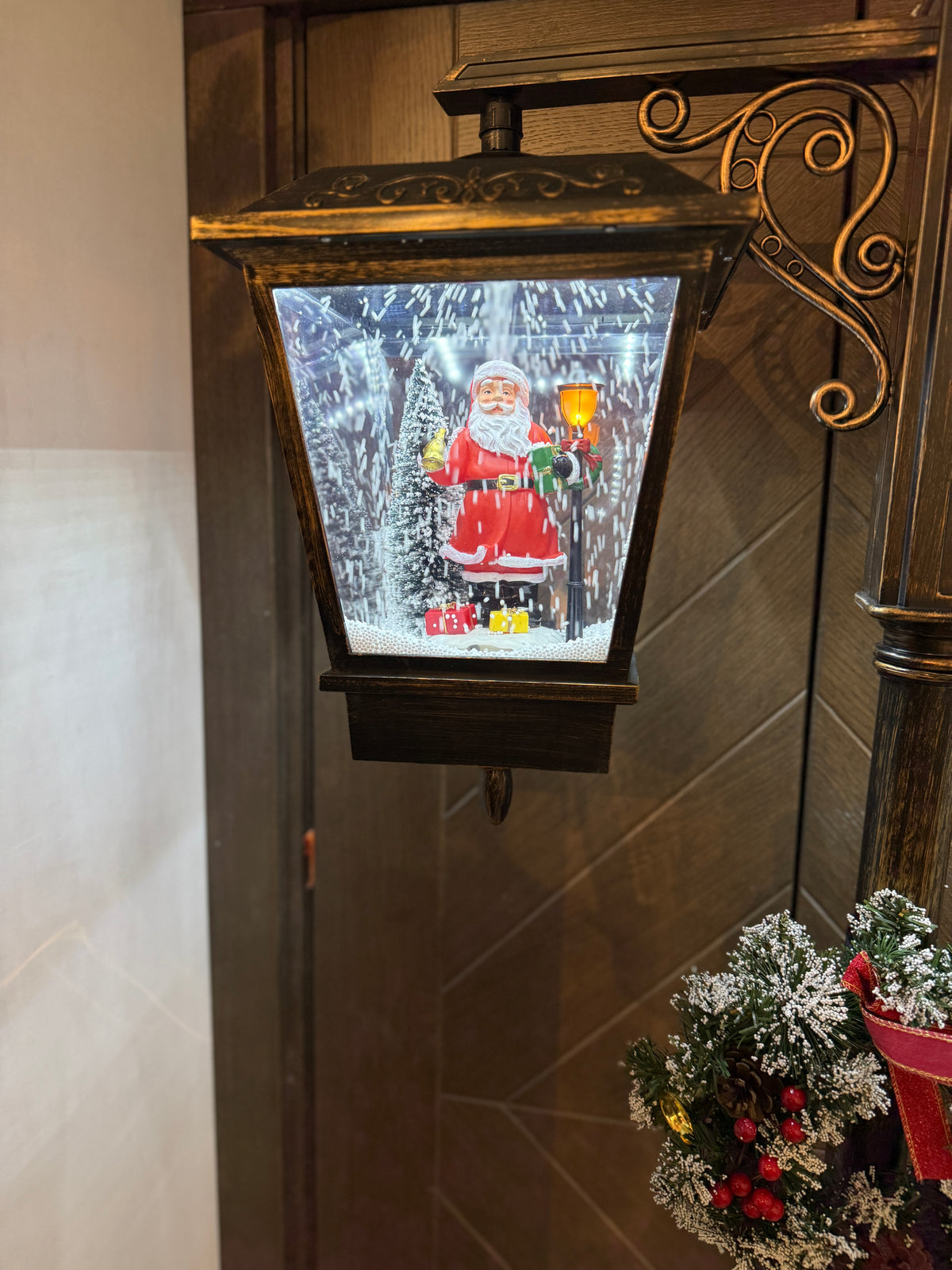 Vianočná dvojitá hudobná lampa 188cm