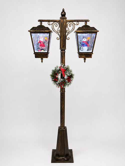 Vianočná dvojitá hudobná lampa 188cm