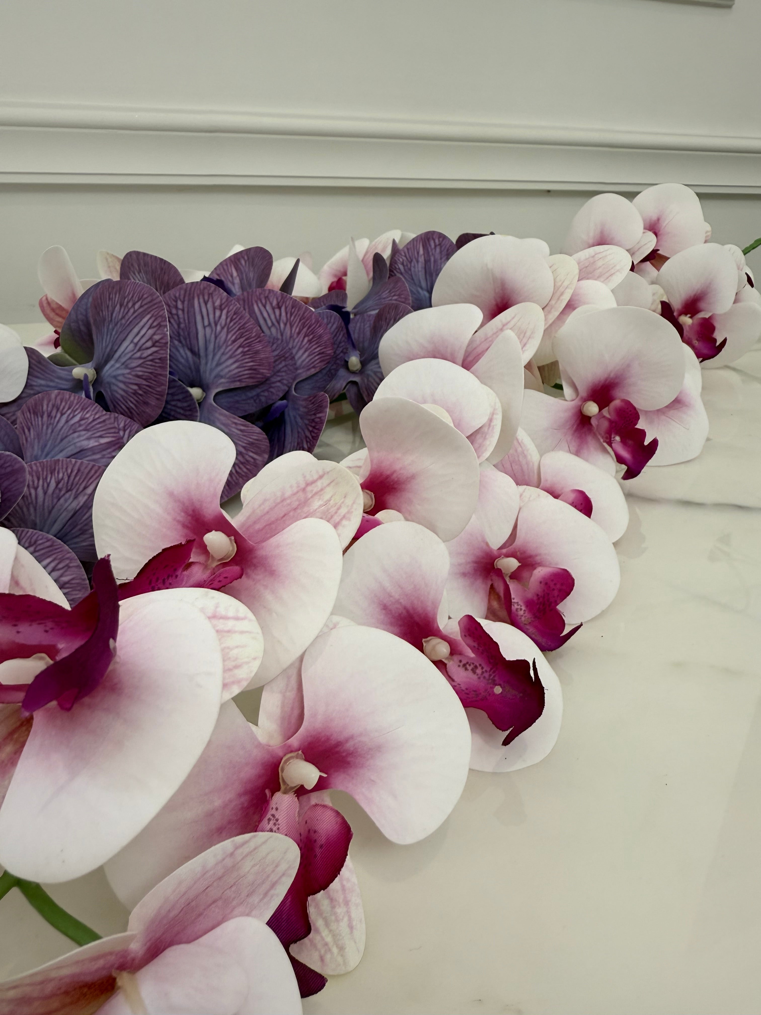 Biela orchidea 100 cm